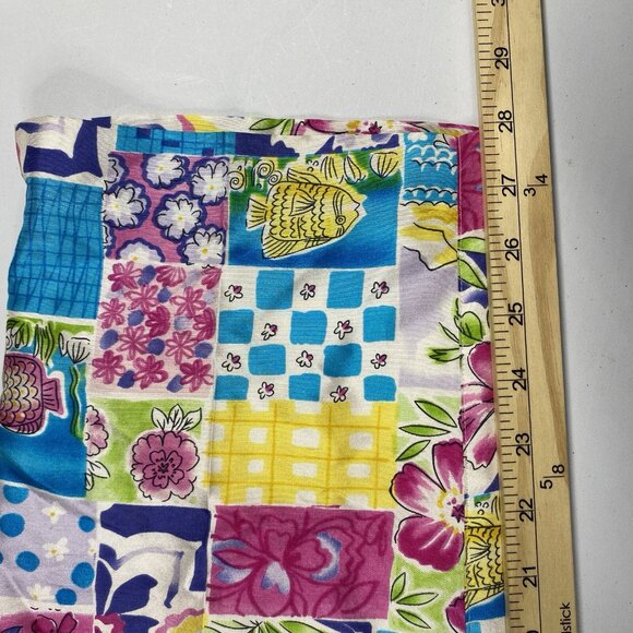 Silkland Pants 10 Colorful Dress Ankle Straight Artsy Mid Rise Office - Picture 12 of 13